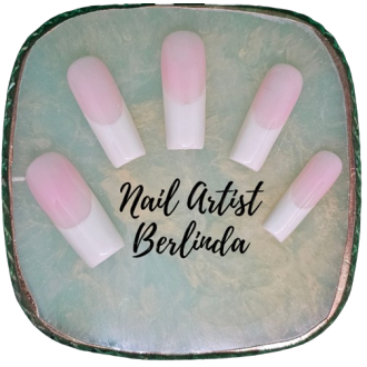 Natural colored Press-On Nails, Square Shaped - Long