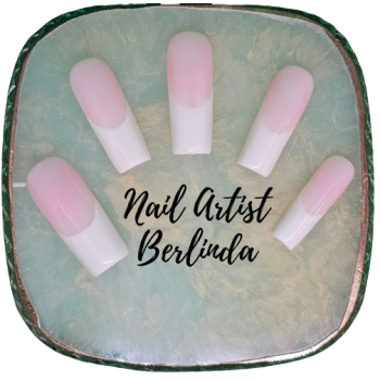 Natural colored Press-On Nails, Square Shaped - Long